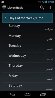 Libyan Basic Phrases android App screenshot 7